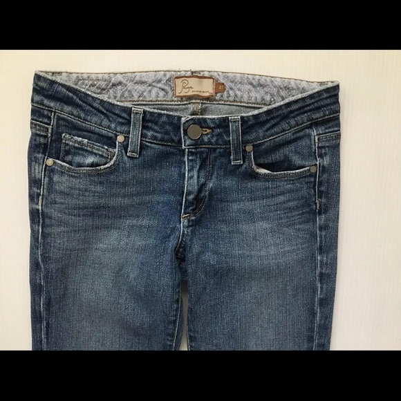 Paige Laurel Canyon Jeans Women’s Sz 27 Blue Low Rise Bootcut Medium Wash - Picture 5 of 9